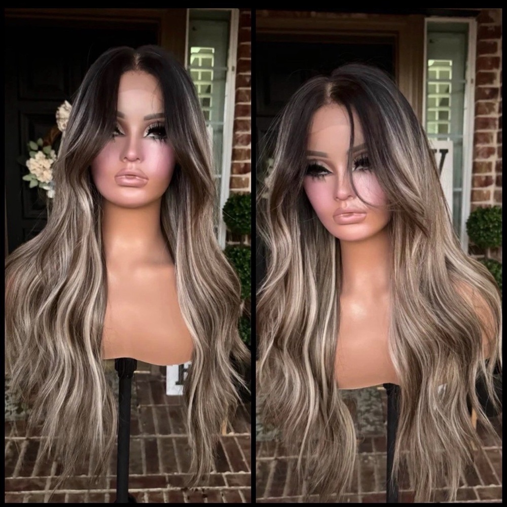 Human Hair Blended Lace Front Wig